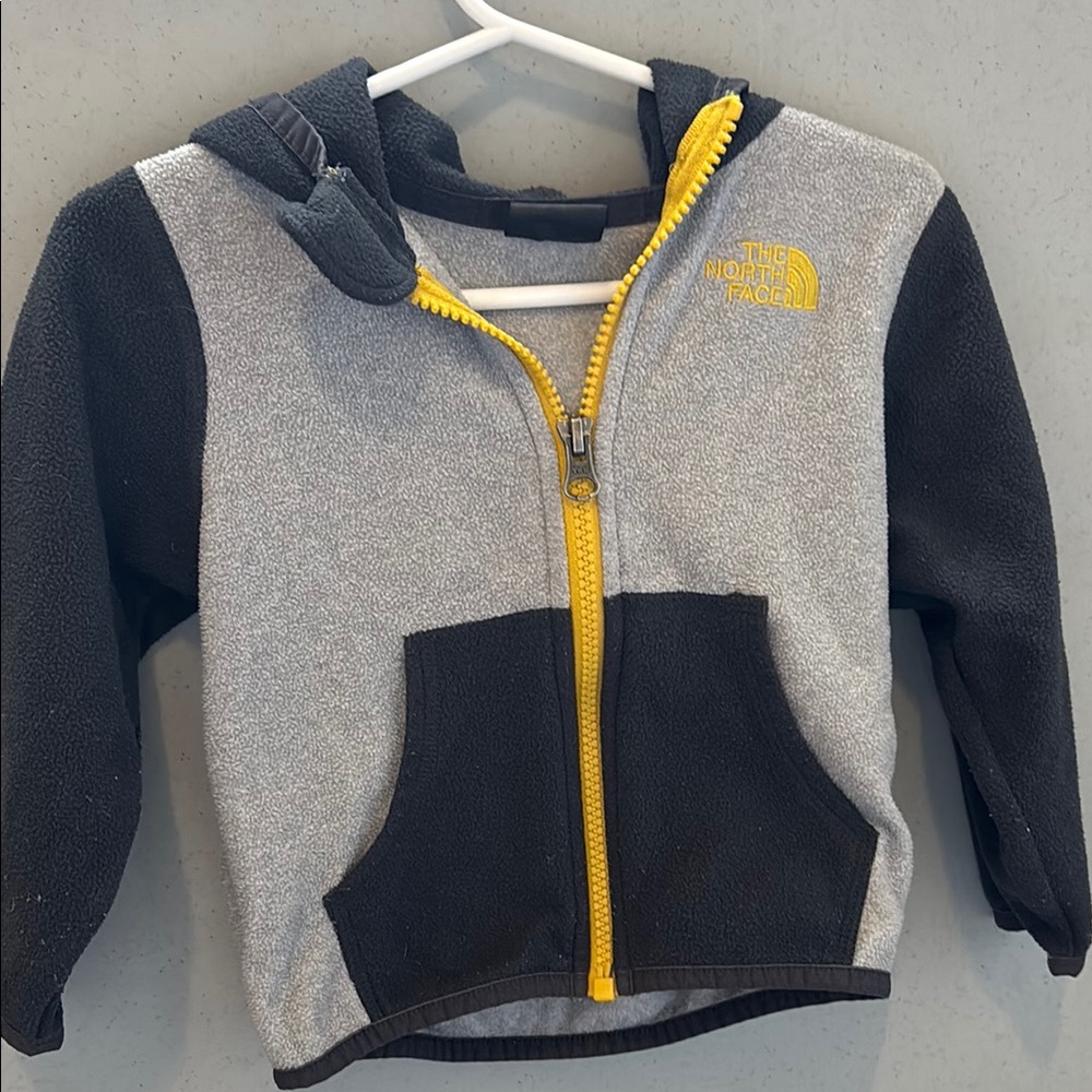 The North Face Gray and Black Sweatshirt Hoodie